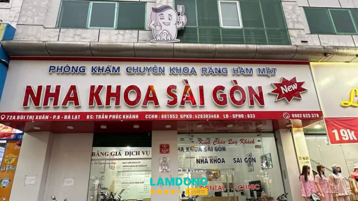 Nha khoa Sài Gòn New Đà Lạt, 245 Bùi Thị Xuân – 245 Đ. Bùi Thị Xuân, Lâm Viên - Đà Lạt, Lâm Đồng 66000, Việt Nam