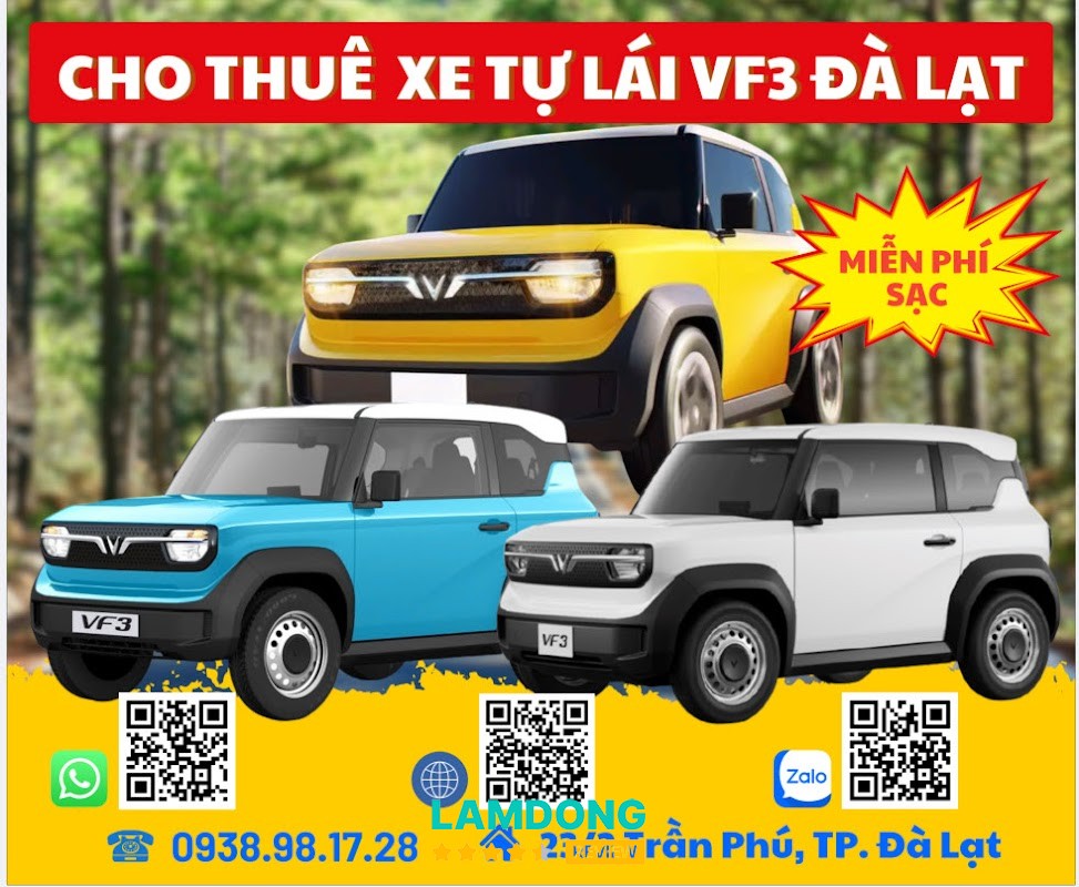 Thuê Xe Tự Lái VF3 Đà Lạt