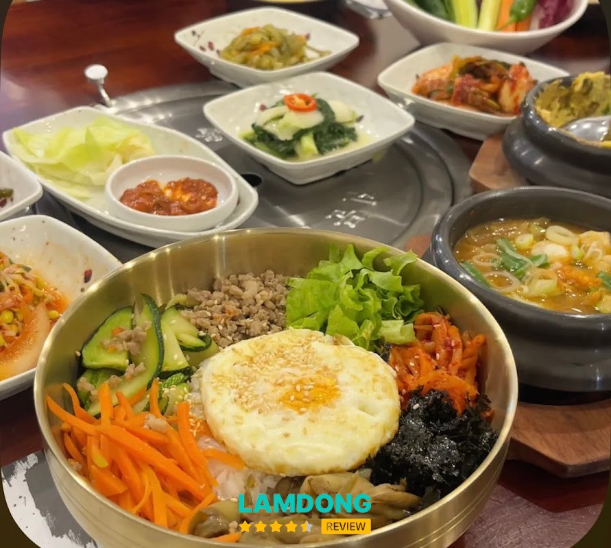 Gangnam BBQ Dalat – không gian quán nướng Hàn