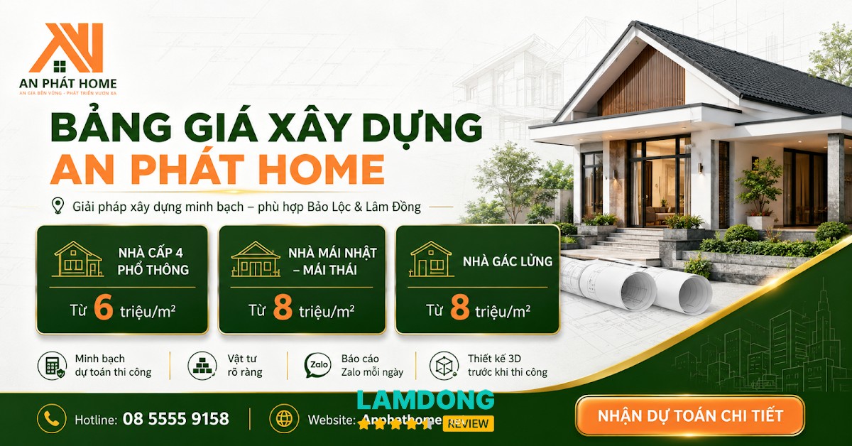 An Phát Home - Xây nhà trọn gói tại Bảo Lộc – 135/70 Nguyễn Tri Phương, 3 Bảo Lộc, Lâm Đồng