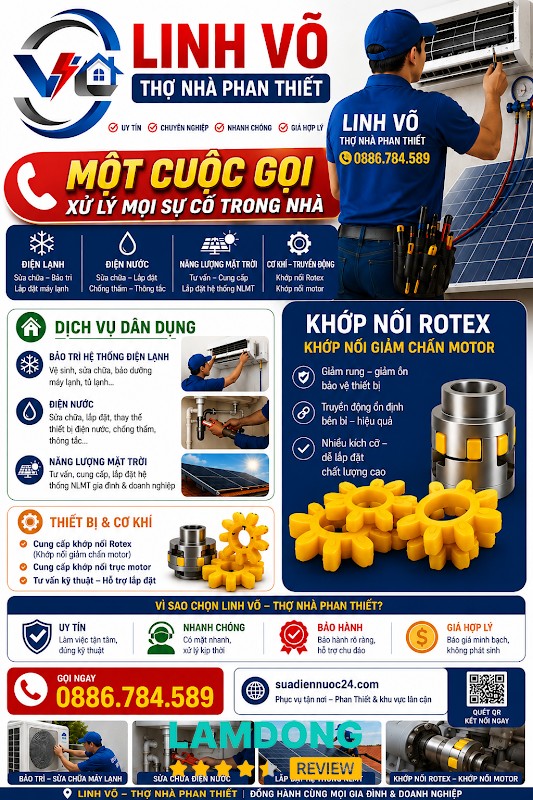 Dịch vụ sửa chữa điện lạnh - điện nước Linh Võ – 270/15 Thủ Khoa Huân