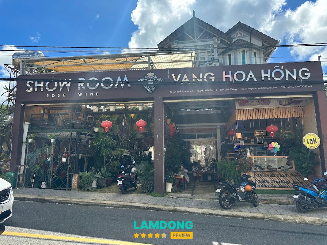 Vang hoa hồng Đà Lạt