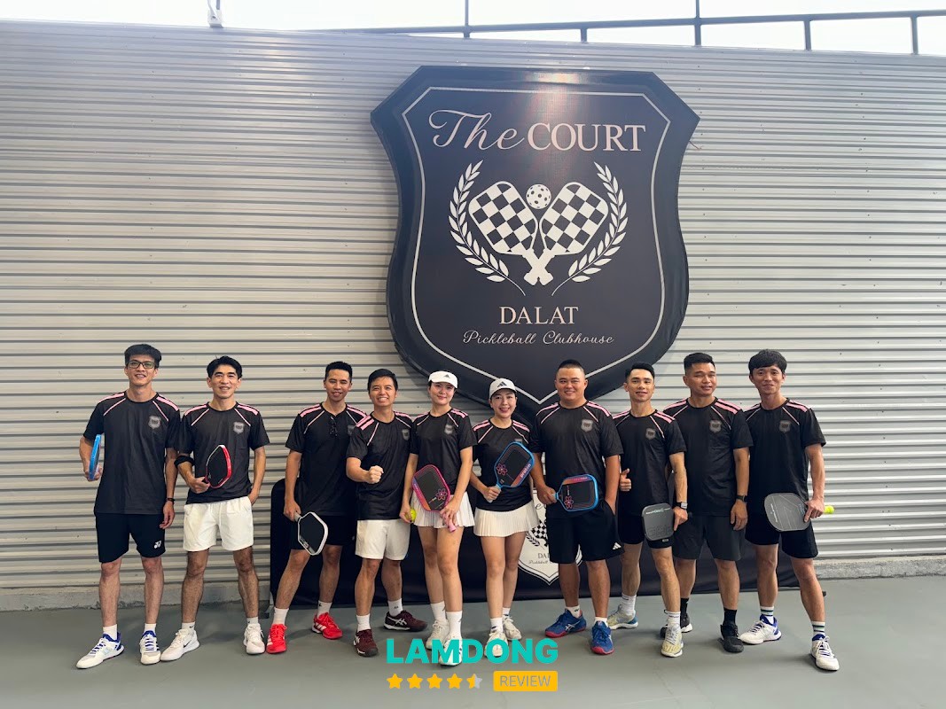 The Court Dalat Pickleball không gian clubhouse