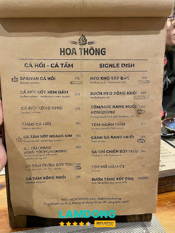 Hoa Thông Brewing – 45 Đinh Tiên Hoàng Đà Lạt