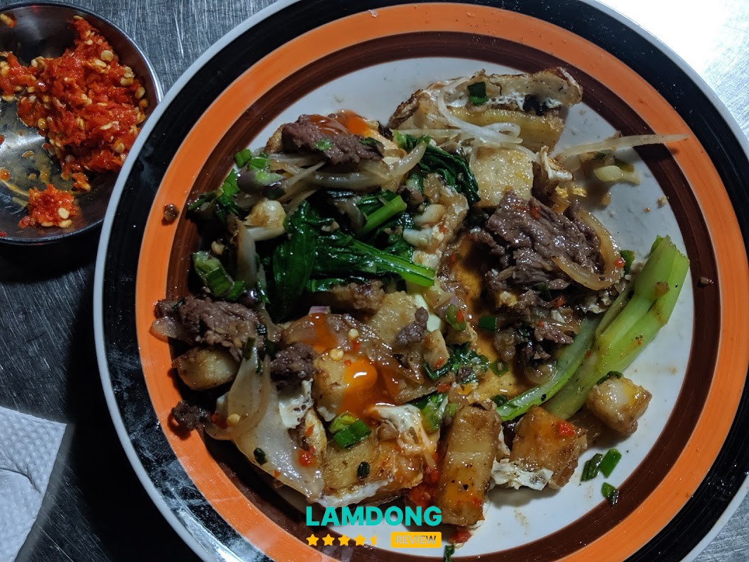 Bột chiên, mì xào bò – mì xào Đà Lạt ngon