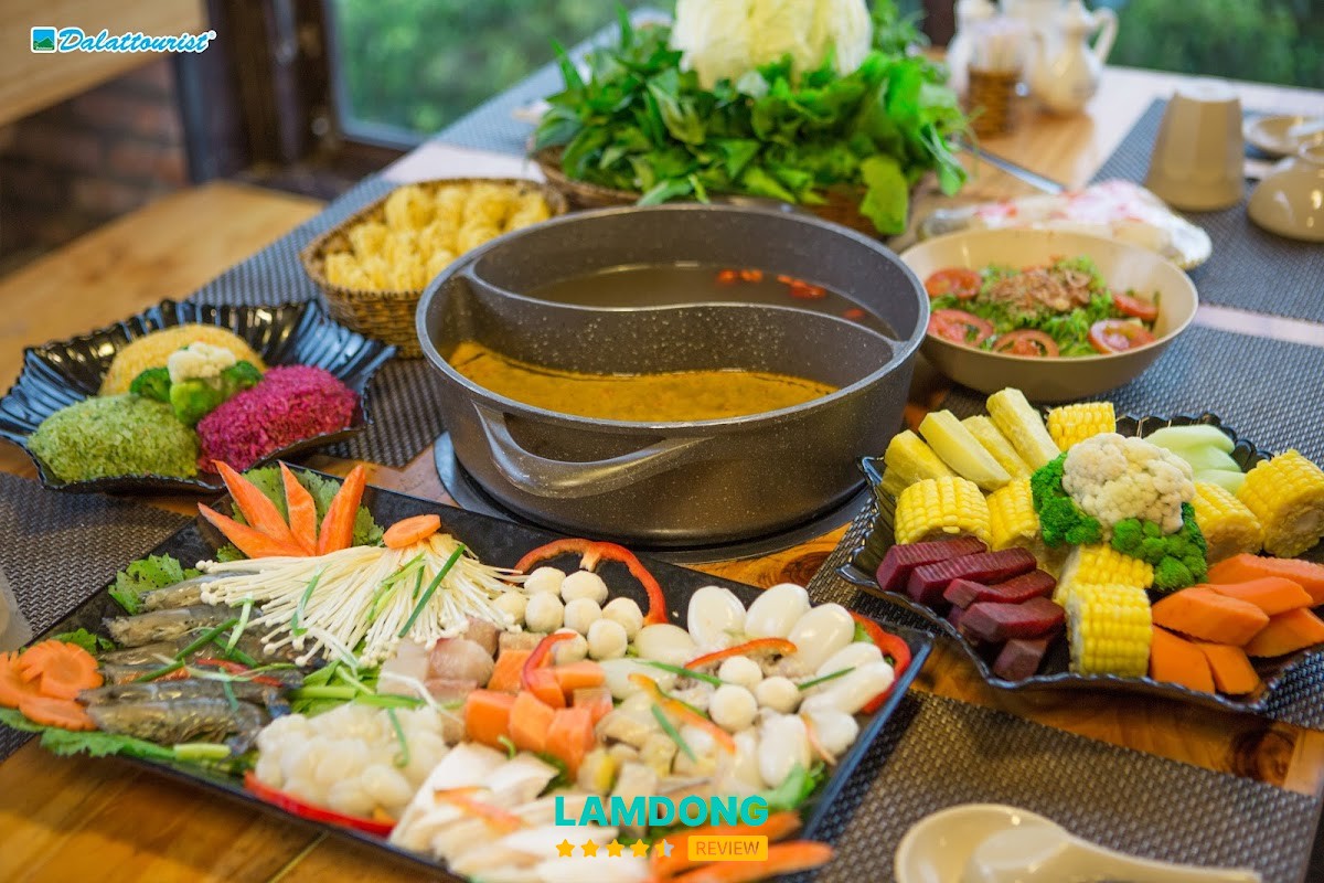 Léguda Buffet Rau Đà Lạt – quán lẩu Đà Lạt ngon