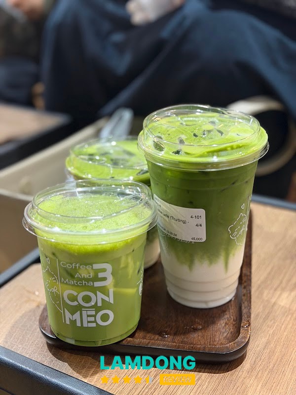 3 Con Mèo Coffee Matcha đồ uống
