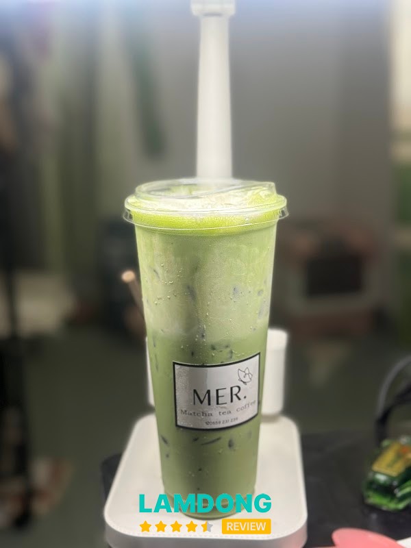 MER matcha coffee tea không gian