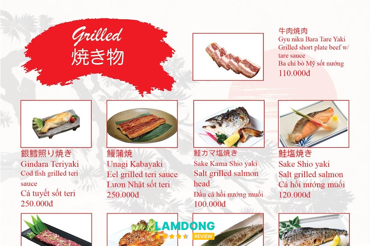 Sushi và món Nhật tại Tokyo Sushi Đà Lạt