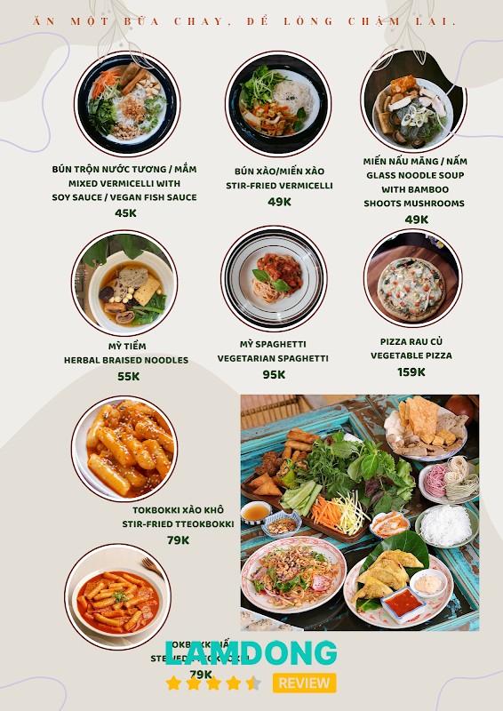 Lơghim – không gian bistro chay