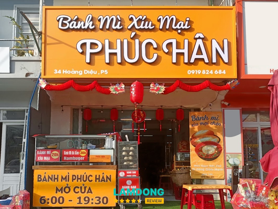 Bánh Mì Xíu Mại Phúc Hân – Hoàng Diệu Đà Lạt