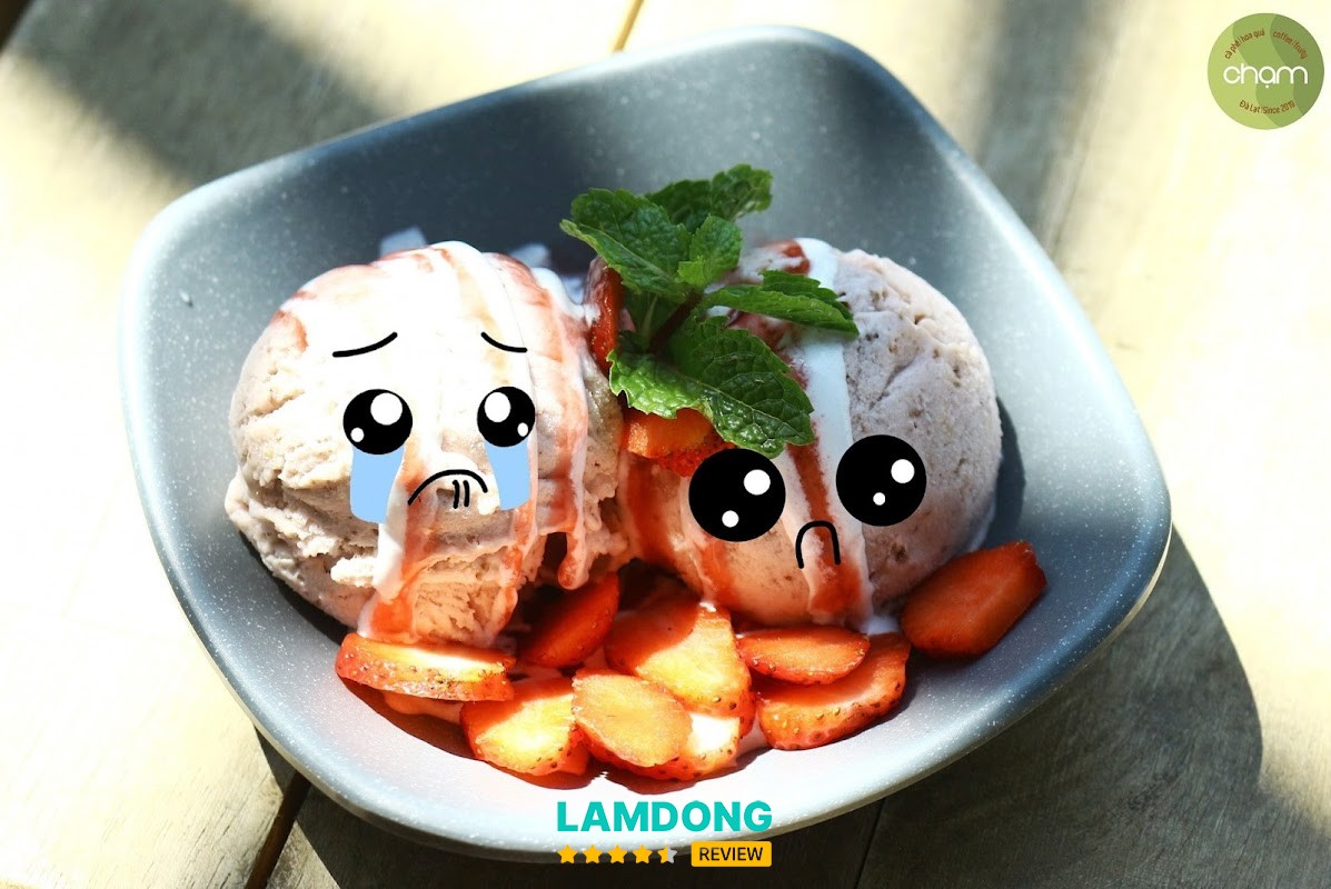 Chạm cà phê & kem bơ Đà Lạt – không gian quán