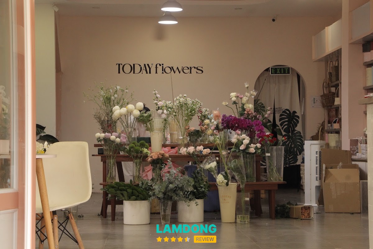 Shop hoa Today Flowers – không gian tiệm