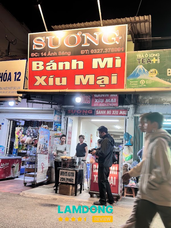 Sương Bánh Mì Xíu Mại tại Đà Lạt