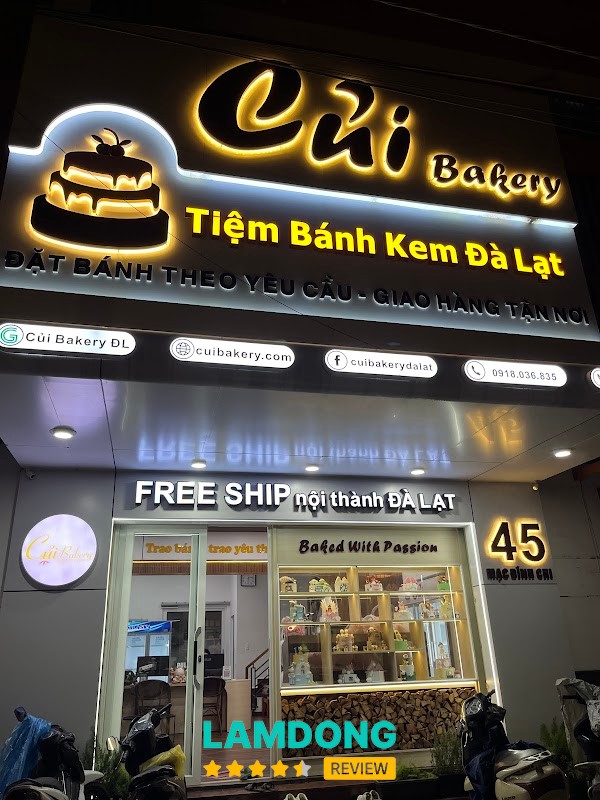 Củi Bakery - Tiệm bánh kem sinh nhật Đà Lạt – 45 Mạc Đĩnh Chi