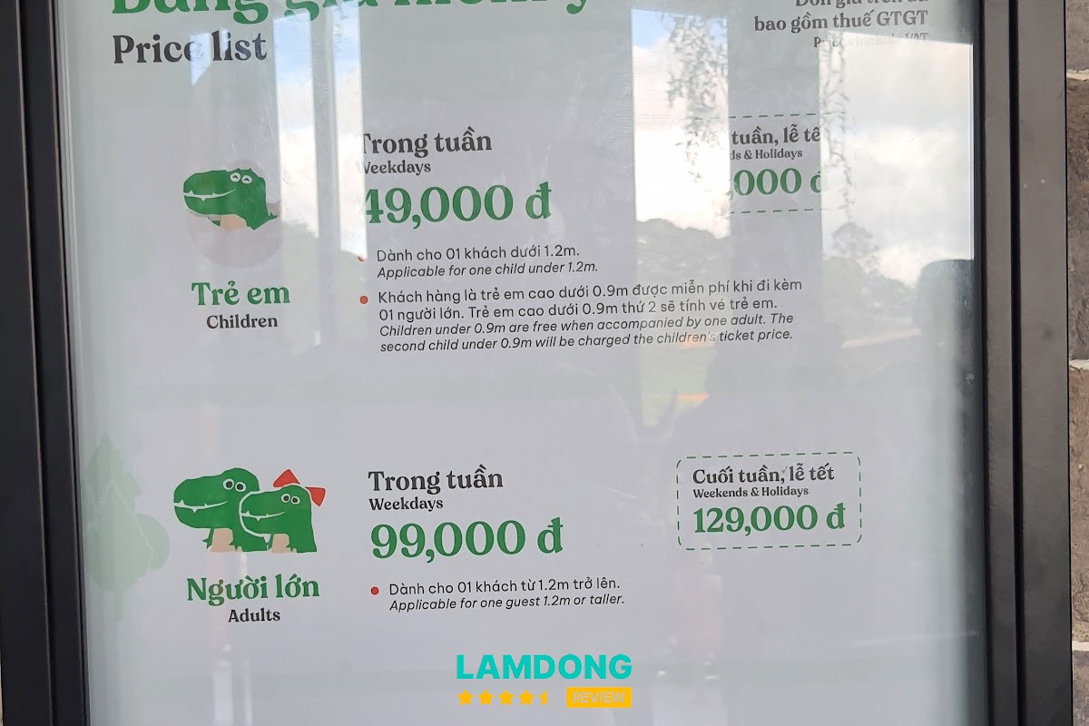 Hình ảnh menu tại Rau Banchou Langfarm Center - Buffet Rau Dalat