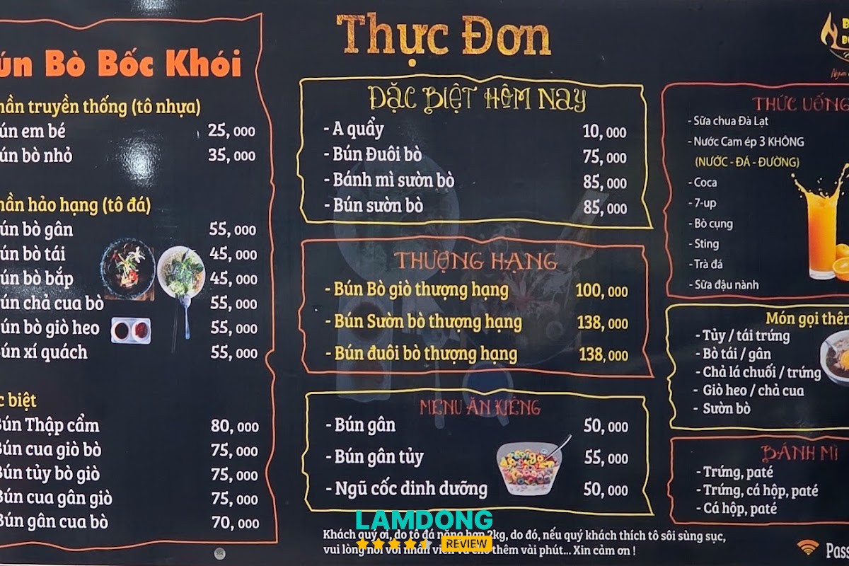 Tô bún bò tại Đoàn Viên