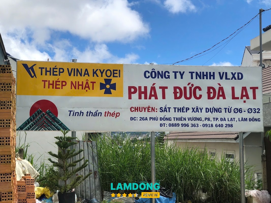 Vật Liệu Xây Dựng Phát Đức Đà Lạt – 26A Đường Phù Đổng Thiên Vương, Lâm Viên - Đà Lạt, Lâm Đồng 66106, Việt Nam