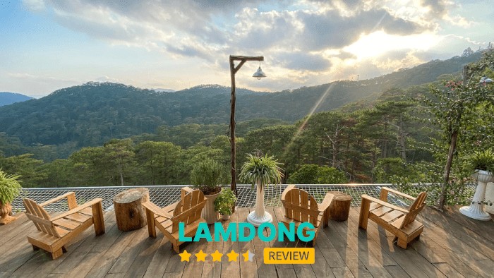 Quán cà phê view đồi thông ở Đà Lạt