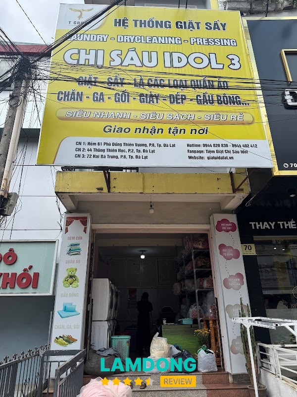 Tiệm giặt Chị Sáu Idol 3 – 72 Đường Hai Bà Trưng, Đà Lạt