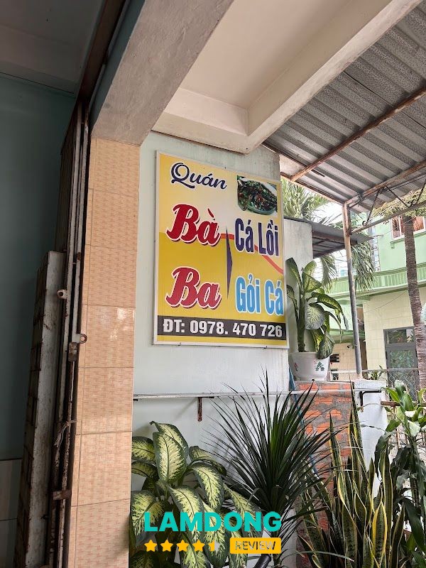 Quán ăn cá lồi xối mỡ Bà Ba tại Phan Thiết