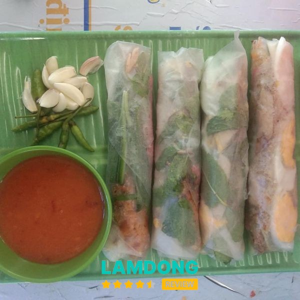 147 Lê Hồng Phong – chả cuốn cá trích và rau sống