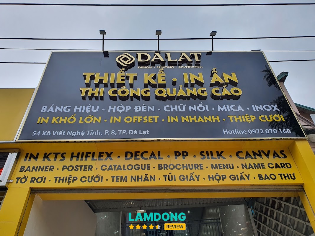 CÔNG TY TNHH IN ẤN ĐÀ LẠT – 54 Xô Viết Nghệ Tĩnh