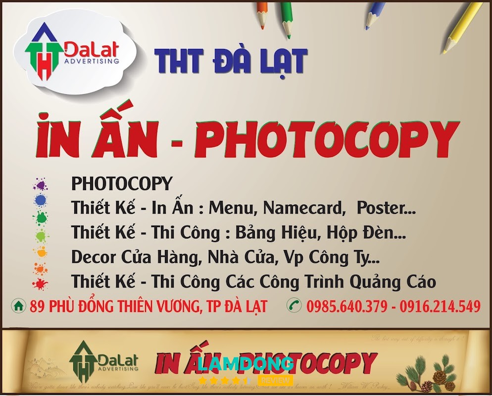THT Đà Lạt – dịch vụ in tài liệu