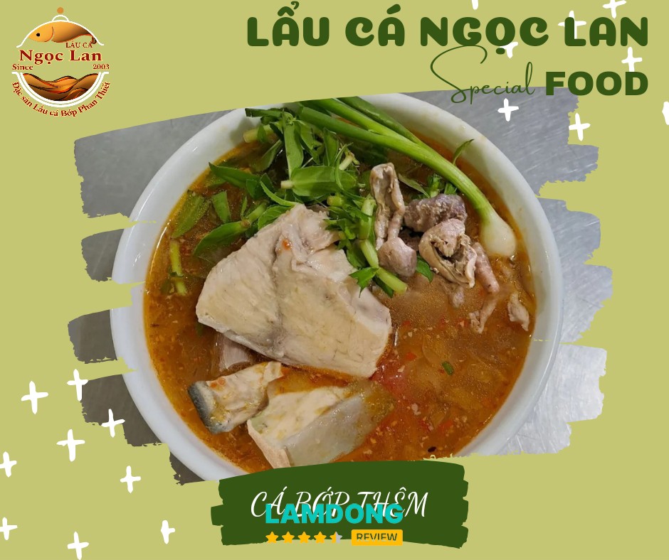 Món ăn tại Lẩu Cá Ngọc Lan