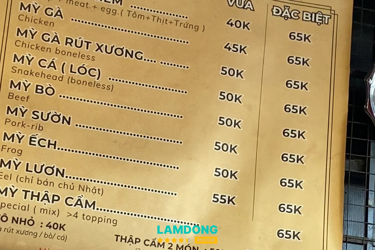 Tô mì Quảng tại Nhà Shin Đà Lạt