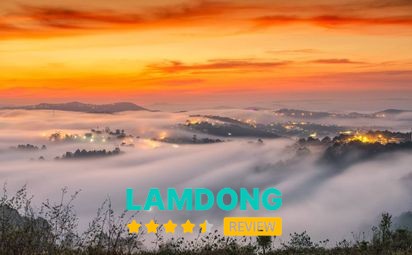 Núi Langbiang Đà Lạt nhìn từ trên cao