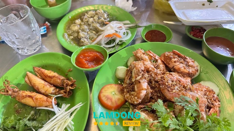 Hải sản tại Quán Tư Minh