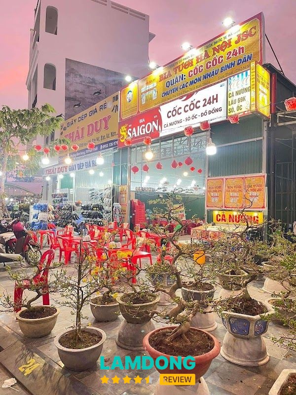 Món ăn tại Cốc Cốc 24H