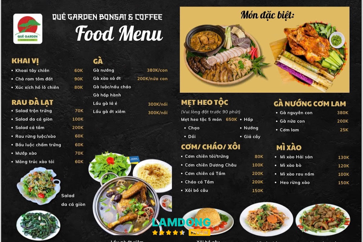 Món ăn tại Hoa Ven Rừng