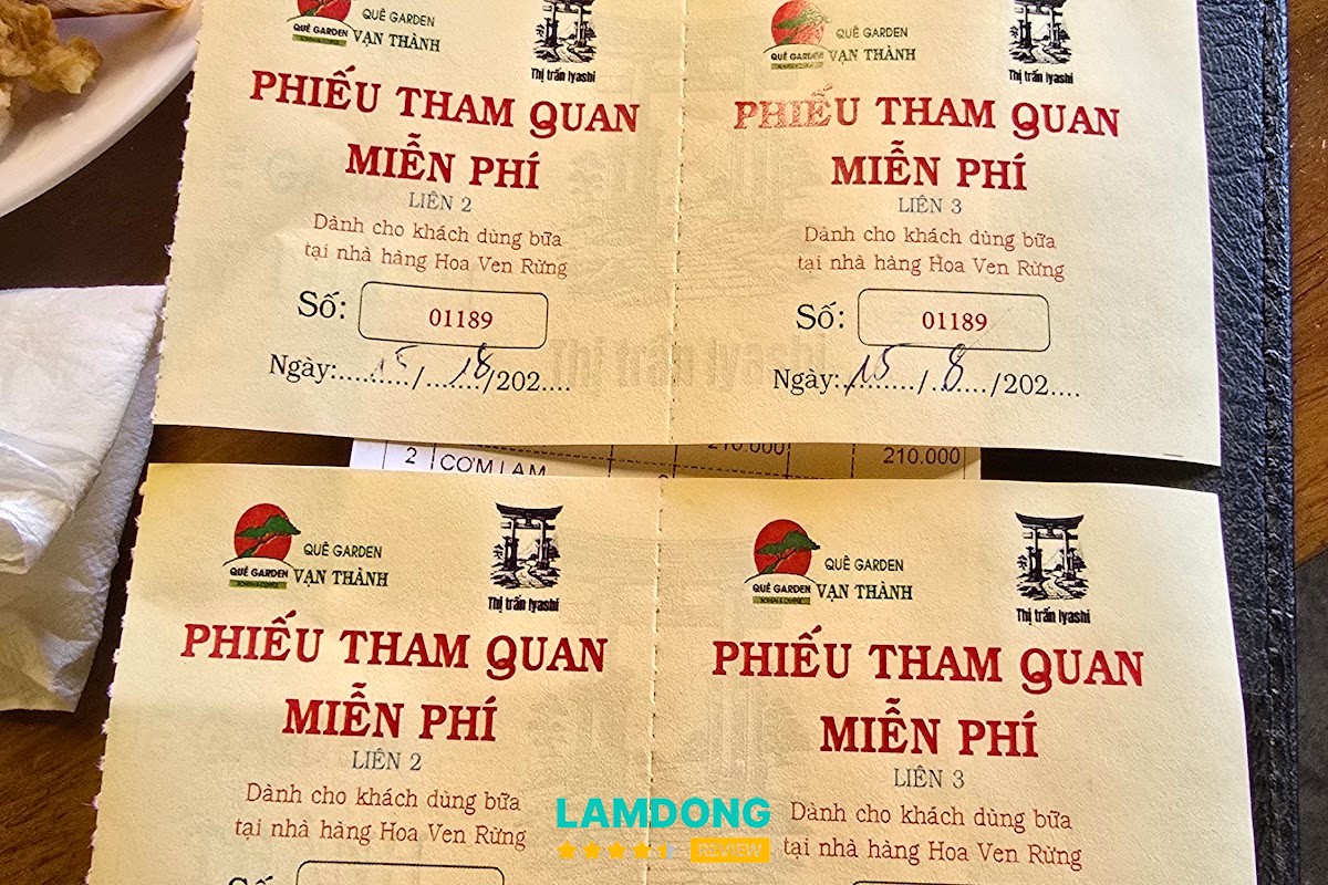 Menu Tiệm ăn gia đình Hoa Ven Rừng