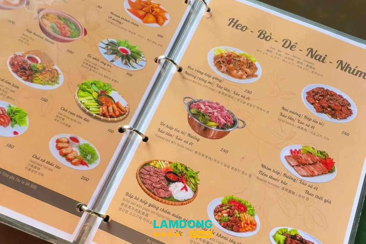 Hình ảnh thực đơn Hoa Ven Rừng