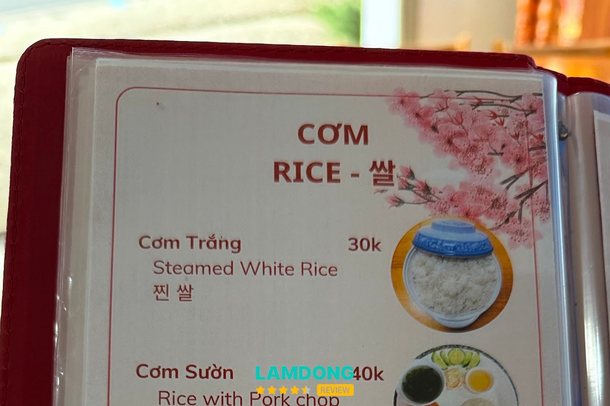 Hình ảnh thực đơn Giang Thảo