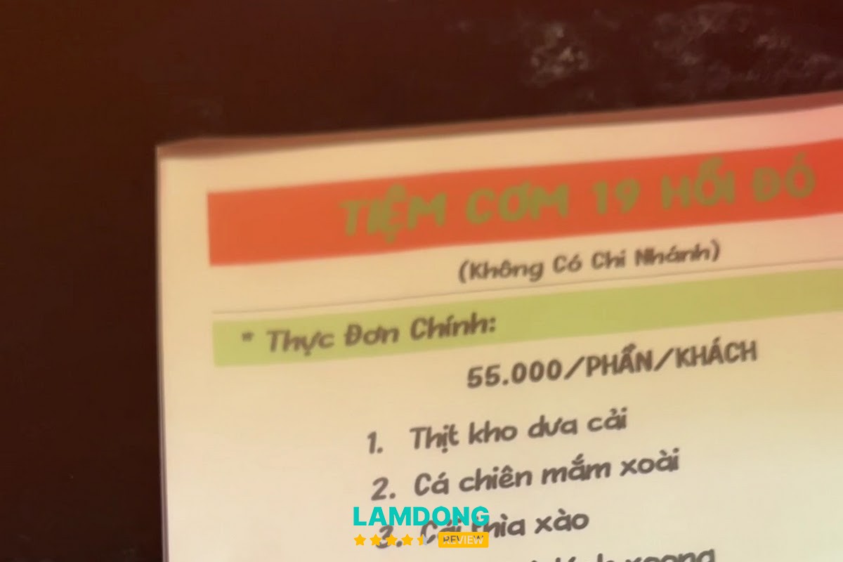Hình ảnh thực đơn 1 9 HỒI ĐÓ