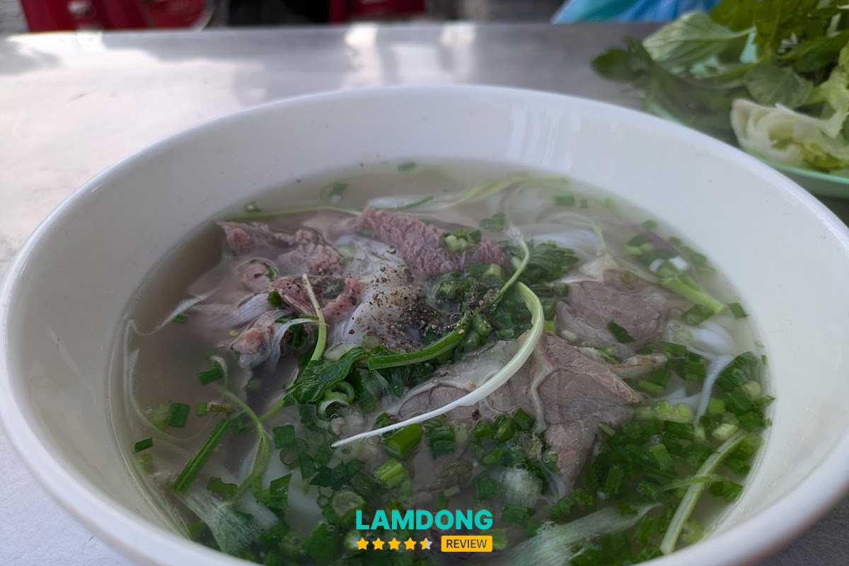Menu Quán Phở 24 tại Đà Lạt