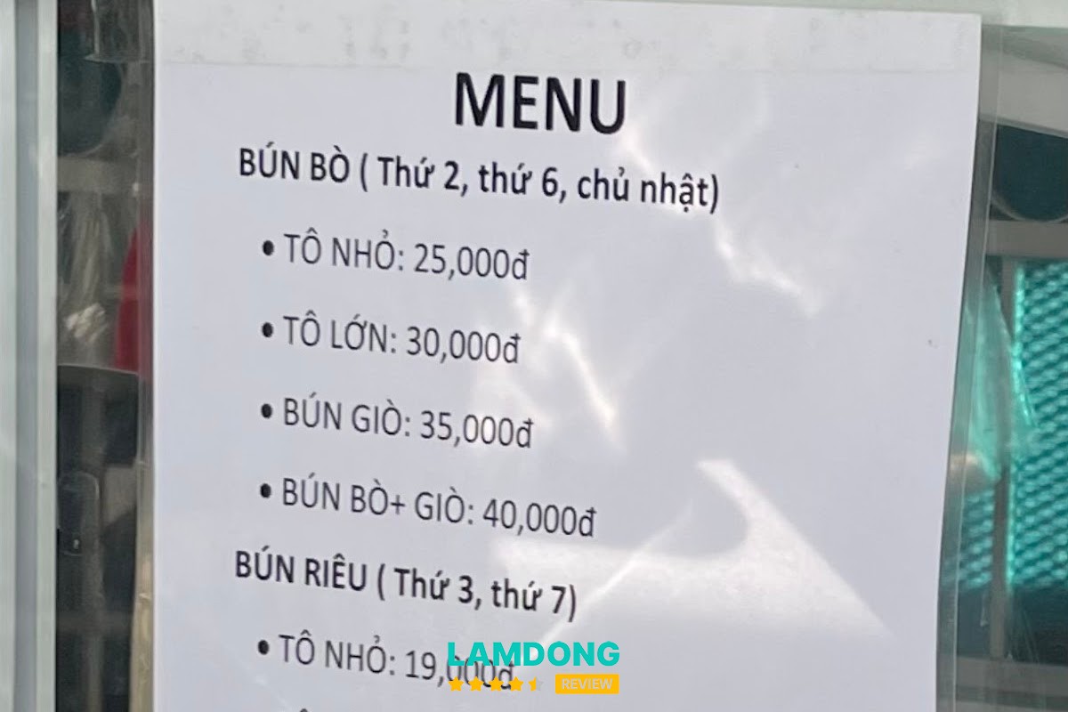 Menu Quán 90 - Cafe và ăn sáng tại Đà Lạt