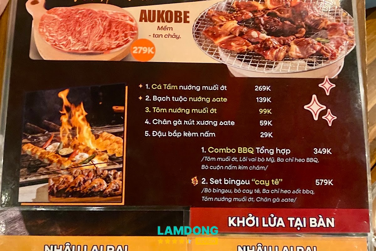 Menu Nậm Nướng Đà Lạt tại Đà Lạt