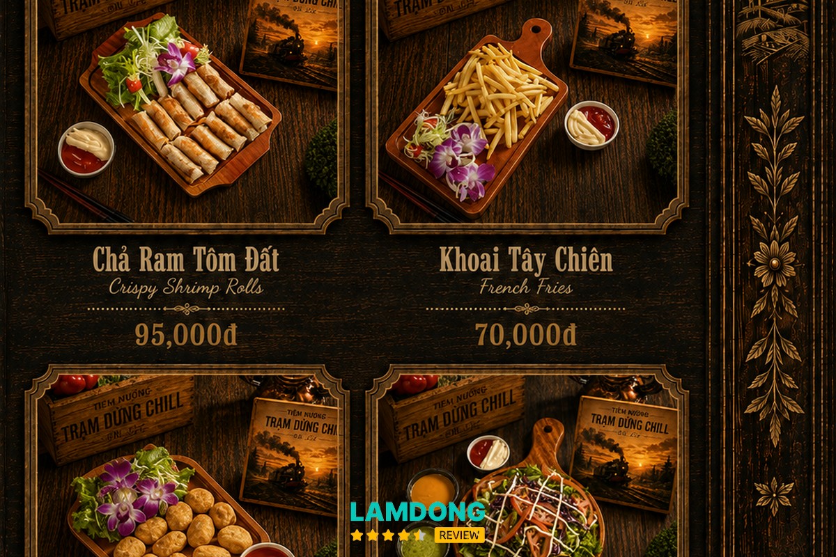 Hình ảnh menu tại Tiệm Nướng Trạm Dừng Chill