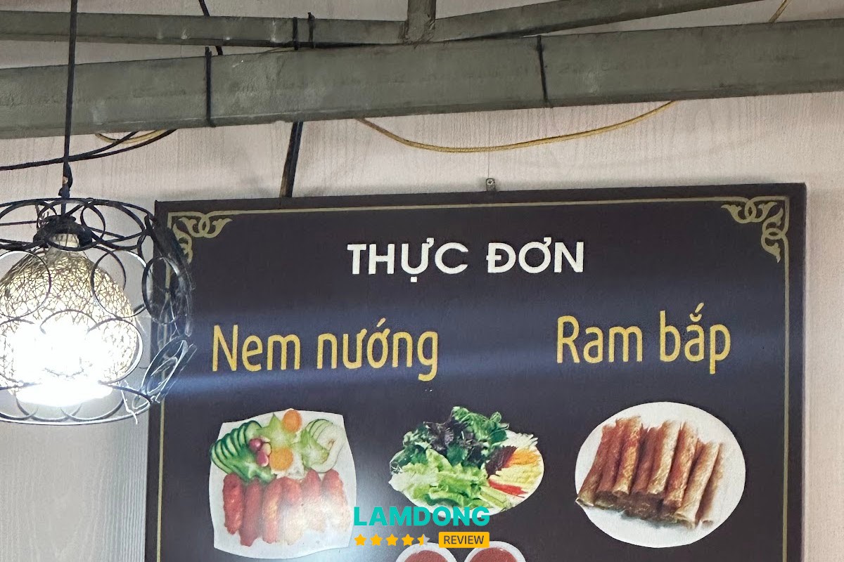 Hình ảnh menu Vĩ Dạ Nem nướng Huế