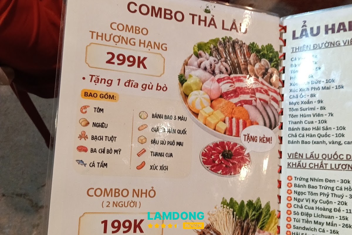 Menu tại Nàng Hoa - Lẩu nhúng và Ăn vặt