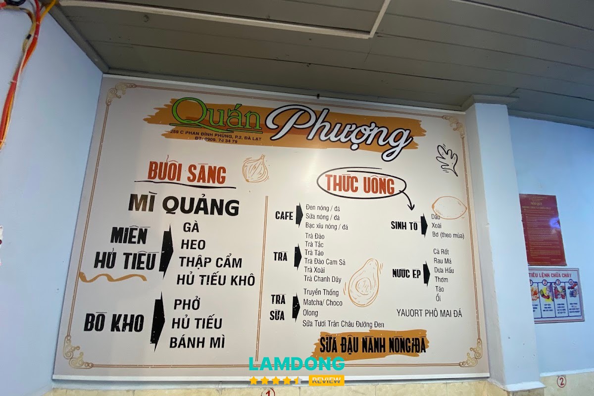 Menu tại Ăn Vặt DoMinTrun