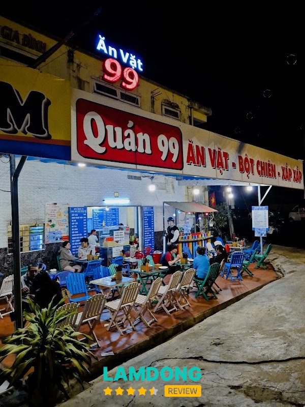 ăn vặt 99 tại Đà Lạt