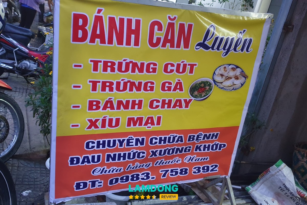 Menu Bánh Căn LUYẾN Bình Dân tại Đà Lạt