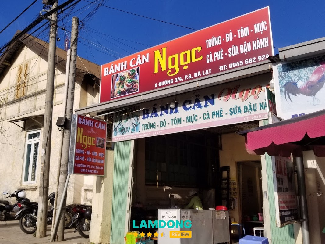 Bánh căn Ngọc tại Đà Lạt