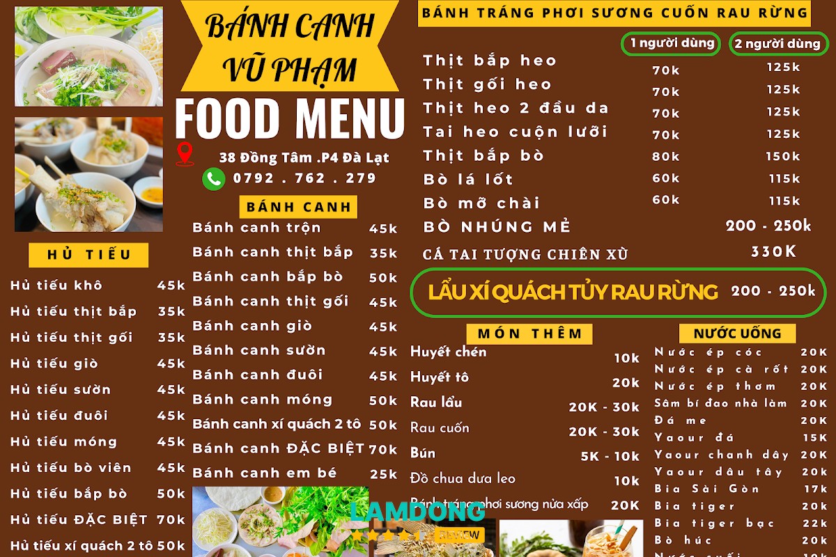 Bánh Canh Trảng Bàng Tây Ninh Vũ Phạm Đà Lạt