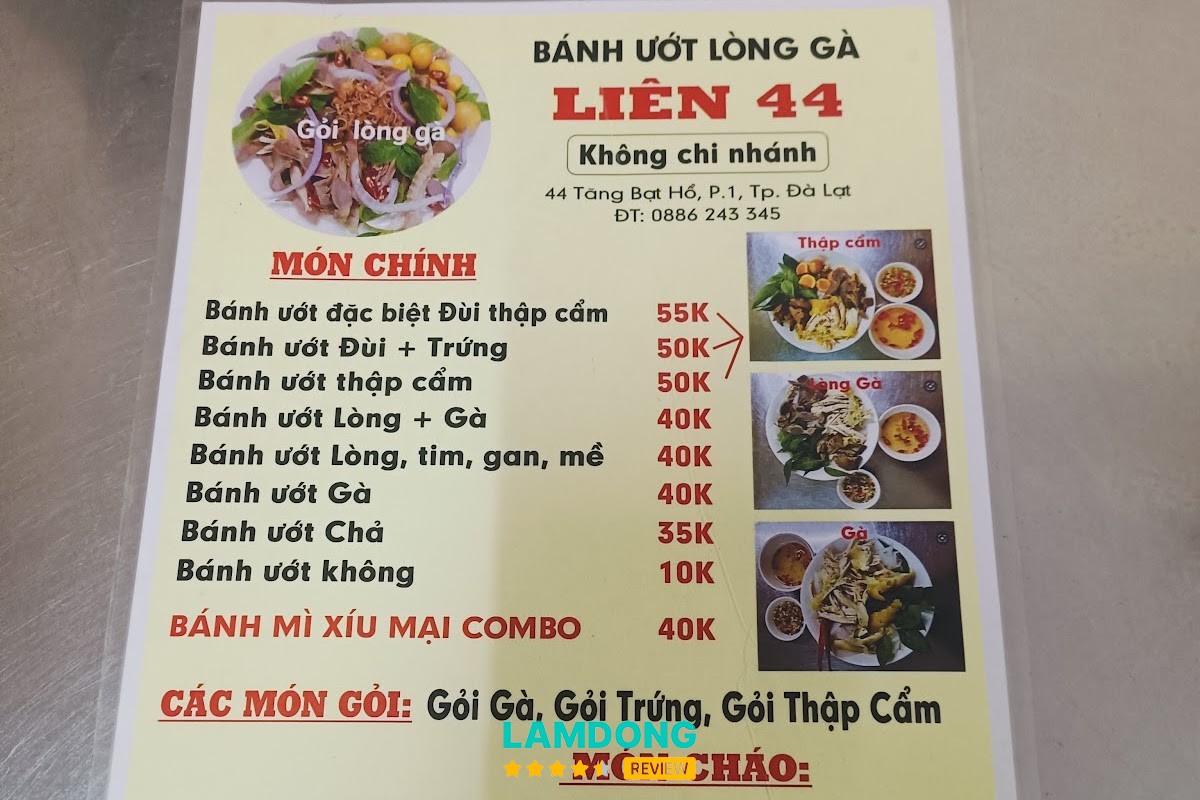 Không gian Liên Bánh Ướt Lòng Gà 44 Tăng Bạt Hổ